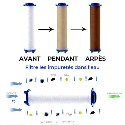 3 Filtres de Remplacement Purshower
